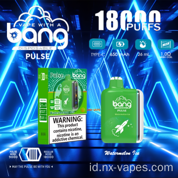Bang pulsa 18000 puff ganda mesh sekali pakai vape